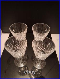 Vintage 4- WATERFORD Crystal LISMORE Claret Wine Glasses. Beautiful Vintage 4- WATERFORD Crystal LISMORE Claret Wine Glasses. Beautiful