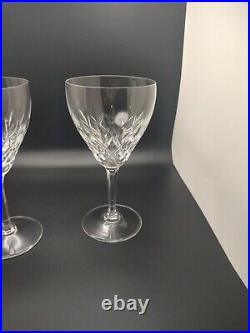 Vintage Belgian Val St Lambert Sonata Crystal Stemware Signed Glass Set of 3