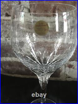 Vintage Bleikristall Clear Crystal Wine Glassware Barware Stemware 8.5 Set 6