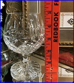Vintage Brandy Snifters Cut Lead Crystal glasses Bohemian Barware Set of 6 heavy