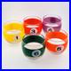 Vintage Cera Roly Poly Billiard Lowball Cocktail Glasses Pool Balls Set of 5