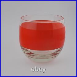 Vintage Cera Roly Poly Billiard Lowball Cocktail Glasses Pool Balls Set of 5