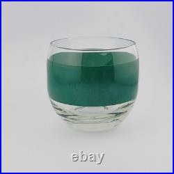 Vintage Cera Roly Poly Billiard Lowball Cocktail Glasses Pool Balls Set of 5