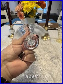 Vintage Clear Champagne Glass Flutes Cristal D'Arques-Durand Set Of 9