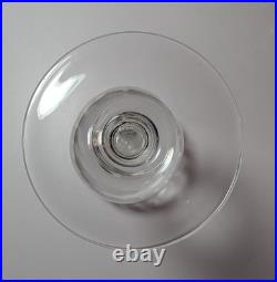 Vintage Cleo St Louis Etched Crystal Stemmed Wine Glasses Goblets Set of 6 RARE