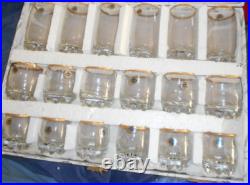 Vintage Cristalrov Crystal Bar Whiskey Glass Drinking Set 18 Total Glasses Rocks Vintage Cristalrov Crystal Bar Whiskey Glass Drinking Set 18 Total Glasses Rocks