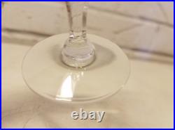 Vintage Crystal Glass Set of 6 Clear Decorative Sipping / Tasting Glasses