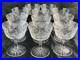 Vintage Cut Glass Or Crystal Champagne Cocktail Starburst Stemware Set 11