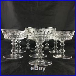 Vintage Cut Glass Or Crystal Champagne/dessert/wine/cocktail Coupe Set 11 Stems