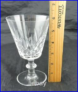 Vintage Cut Glass Or Crystal Wine/water Goblet Set 16 Criss Cross Fan Stemware