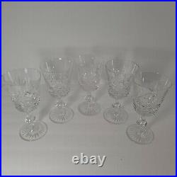 Vintage Edinburgh Crystal Scotland Star of Edinburgh Set of 5 Water Wine Goblets