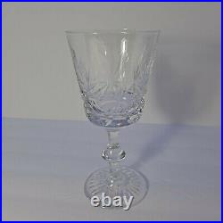 Vintage Edinburgh Crystal Scotland Star of Edinburgh Set of 5 Water Wine Goblets