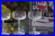 Vintage Etched Crystal Cocktail Glasses Champagne Coupes, Set of 4, 1940’s