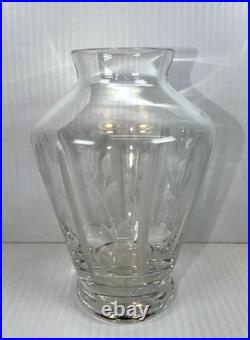 Vintage Faberge Printemps Crystal Night Carafe Set with Floral Pattern New