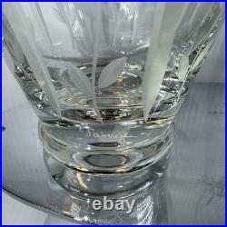 Vintage Faberge Printemps Crystal Night Carafe Set with Floral Pattern New