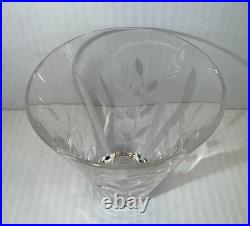 Vintage Faberge Printemps Crystal Night Carafe Set with Floral Pattern New