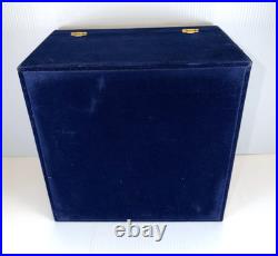 Vintage Faberge Printemps Crystal Night Carafe Set with Floral Pattern New