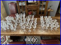 Vintage Fostoria Crystal, Meadow Rose, 67 Pieces, 5 Diffent Sizes, Rare