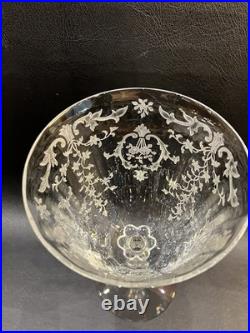 Vintage Fostoria Crystal NAVARRE Set of 6 Etched Water Goblets 7 5/8 Vintage Fostoria Crystal NAVARRE Set of 6 Etched Water Goblets 7 5/8