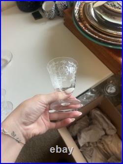 Vintage Fostoria Navarre Crystal Glassware 43-Piece Etched Set -Elegant & Rare