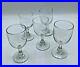 Vintage French Baccarat Glassware Set of Five Gascogne White Wine Glasses 4 5/8