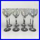 Vintage Givenchy Crystal Wine Glasses Set of 12 Etched Flowers and Butterflies