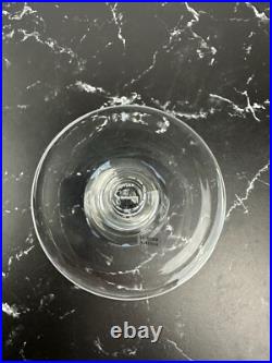 Vintage Givenchy Crystal Wine Glasses Set of 12 Etched Flowers and Butterflies