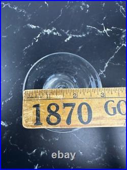 Vintage Givenchy Crystal Wine Glasses Set of 12 Etched Flowers and Butterflies