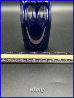 Vintage Godinger Edinburgh Cobalt Blue Crystal Champagne Flutes Set Of 4