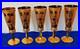Vintage Handblown and 24k Gilt Champagne Flutes- Set of (5)