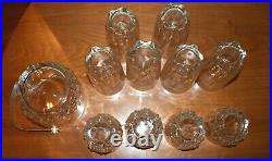 Vintage Ice Bucket, 6 Tall Glasses, 4 Rocks High Ball Rare Marked Italy Set