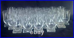 Vintage Jean Luce 30-Pc Art Deco French Crystal Drinkware Glassware Set Lalique