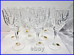 Vintage Lead Crystal Bleikristall West Germany Wine Glasses set of 10 FREE SHIP