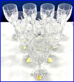 Vintage Lead Crystal Bleikristall West Germany Wine Glasses set of 10 FREE SHIP