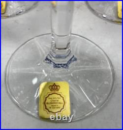 Vintage Lead Crystal Bleikristall West Germany Wine Glasses set of 10 FREE SHIP