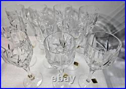 Vintage Lead Crystal Bleikristall West Germany Wine Glasses set of 10 FREE SHIP