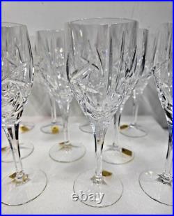 Vintage Lead Crystal Bleikristall West Germany Wine Glasses set of 10 FREE SHIP