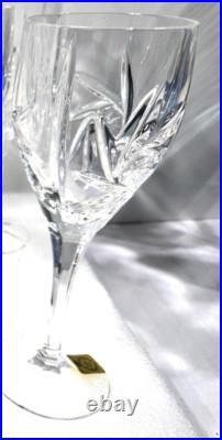 Vintage Lead Crystal Bleikristall West Germany Wine Glasses set of 10 FREE SHIP