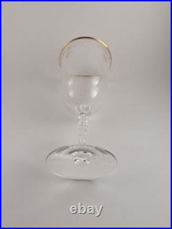 Vintage Lenox Classic Shell Crystal Iced Tea Glasses Gold Rim Set of 6