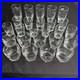 Vintage Libbey Chivalry Clear Hammered Glasses Set Textured Tumblers Juice DOF
