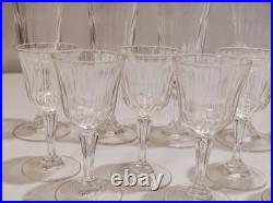 Vintage Luminarc France Lance Stemware Set of 18 Champagne Flutes & Glasess