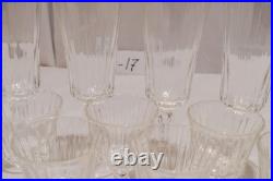 Vintage Luminarc France Lance Stemware Set of 18 Champagne Flutes & Glasess
