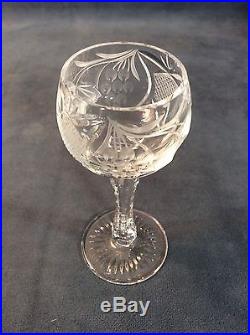 Vintage Nachtmann Traube Cut To Clear Glass Crystal Cordials Set Of 12