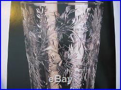 Vintage Pairpoint Engraved Crystal, ABP Cut Glass Barrington Shrimp Cocktail Set