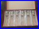 Vintage Perrier-Jouet Crystal Hand Painted 6 Champagne Flute Set