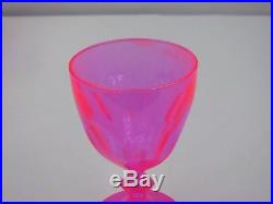pink radium glass dish