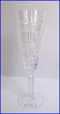 Vintage Ralph Lauren Crystal GLEN PLAID CLASSIC Champagne Flute Marked, Set of 2