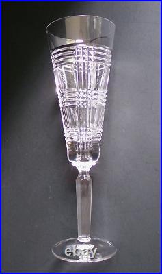 Vintage Ralph Lauren Crystal GLEN PLAID CLASSIC Champagne Flute Marked, Set of 2