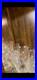 Vintage/Retro Clear Crystal Set Etched Floral, Wine & Cocktail, 10 oz