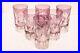 Vintage SET 6 BOHEMIAN CZECH CUT TO CLEAR CRYSTAL TUMBLERS GLASSES 5.25